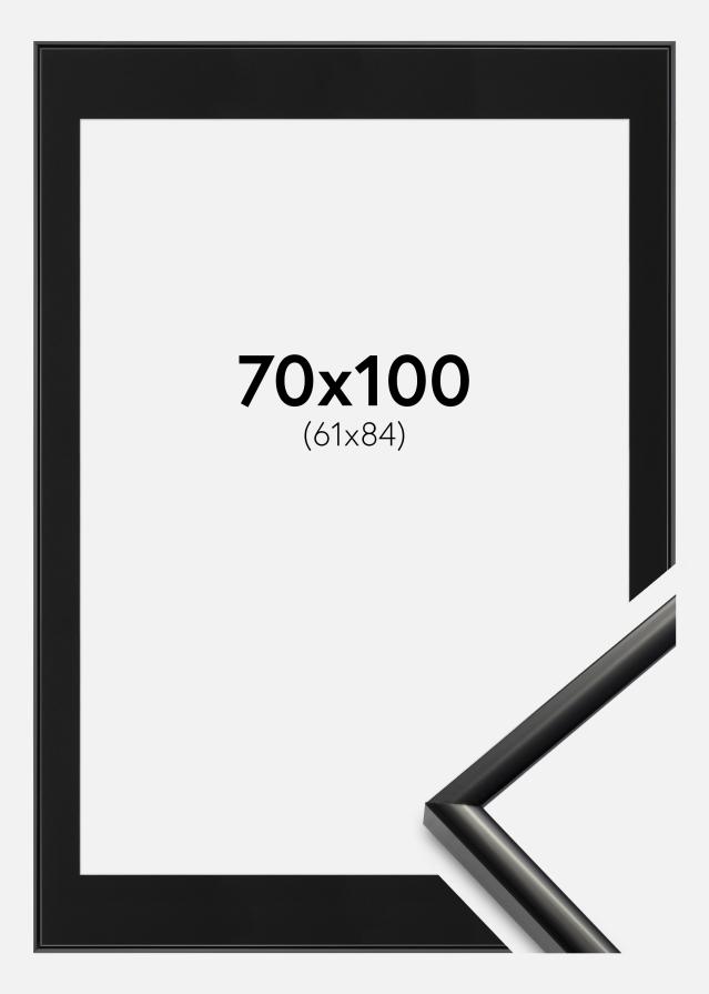 Marco New Lifestyle Negro 70x100 cm - Paspartú Negro 62x85 cm