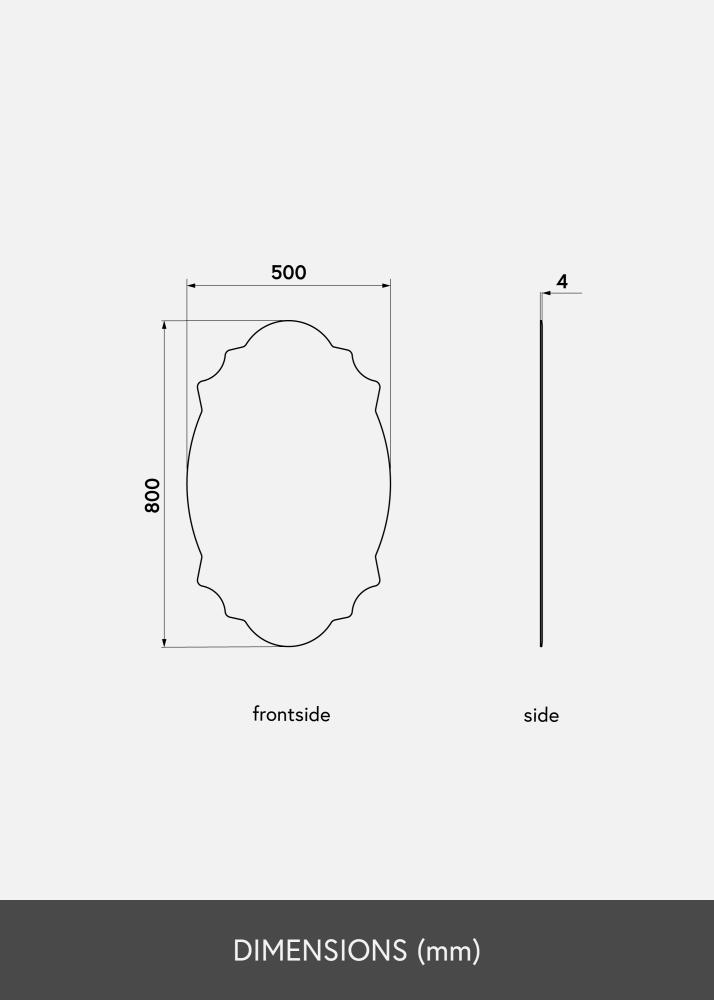 KAILA Espejo Chique 50x80 cm