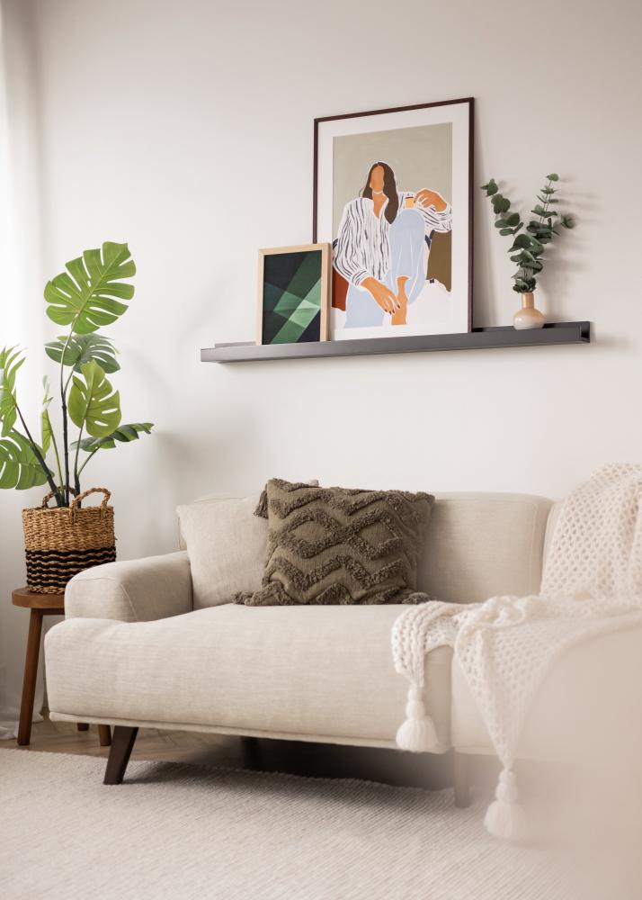 KAILA Estante para cuadros Negro 130 cm