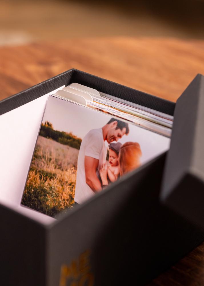KAILA MEMORIES Caja de Fotos (700 imágenes en 10x15 cm) - Negro