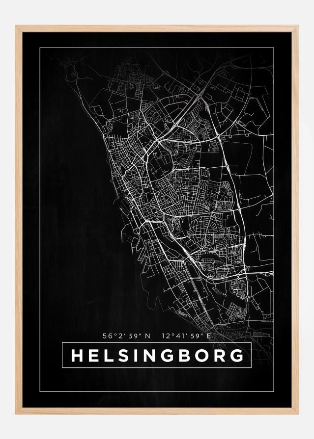 Mapa - Helsingborg - Cartel Negro