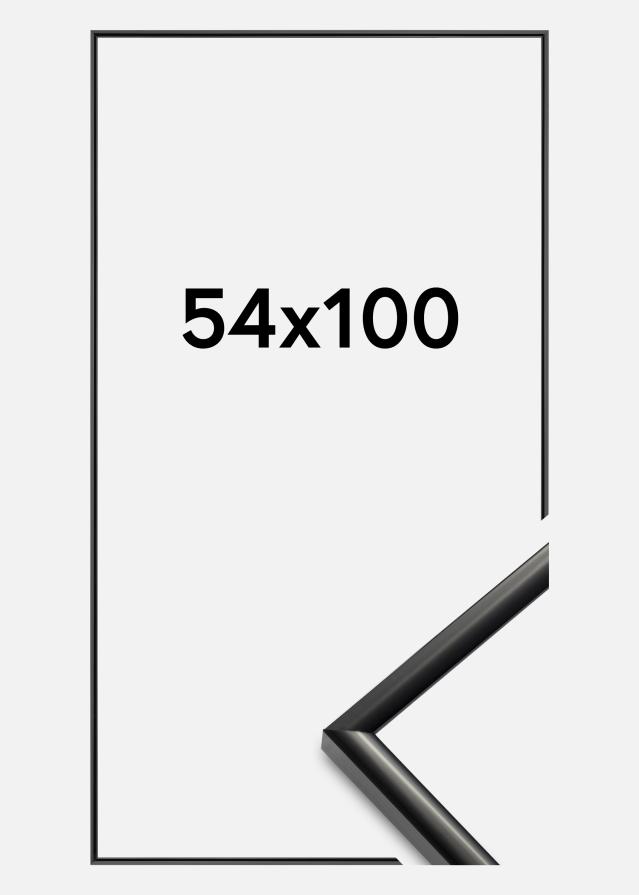 Marco New Lifestyle Vidrio acrílico Negro 54x100 cm