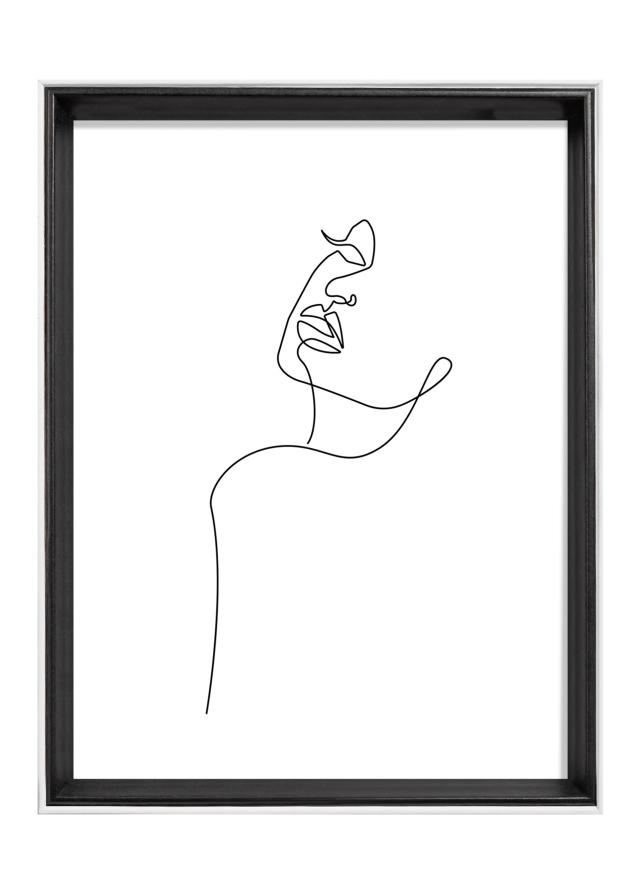 Marco Silhouette Negro 18x24 cm