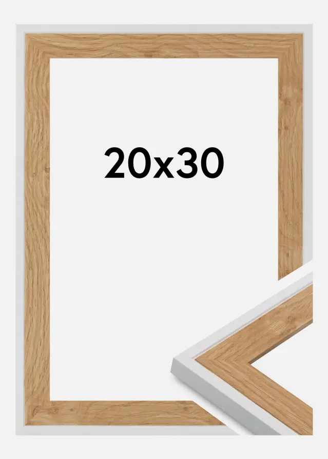 Marco Clearline Vidrio acrílico Blanco 20x30 cm