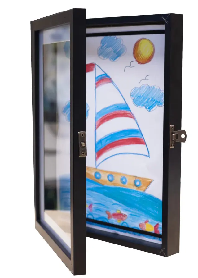 Marco para dibujos Newbie Vidrio acrílico Negro A4