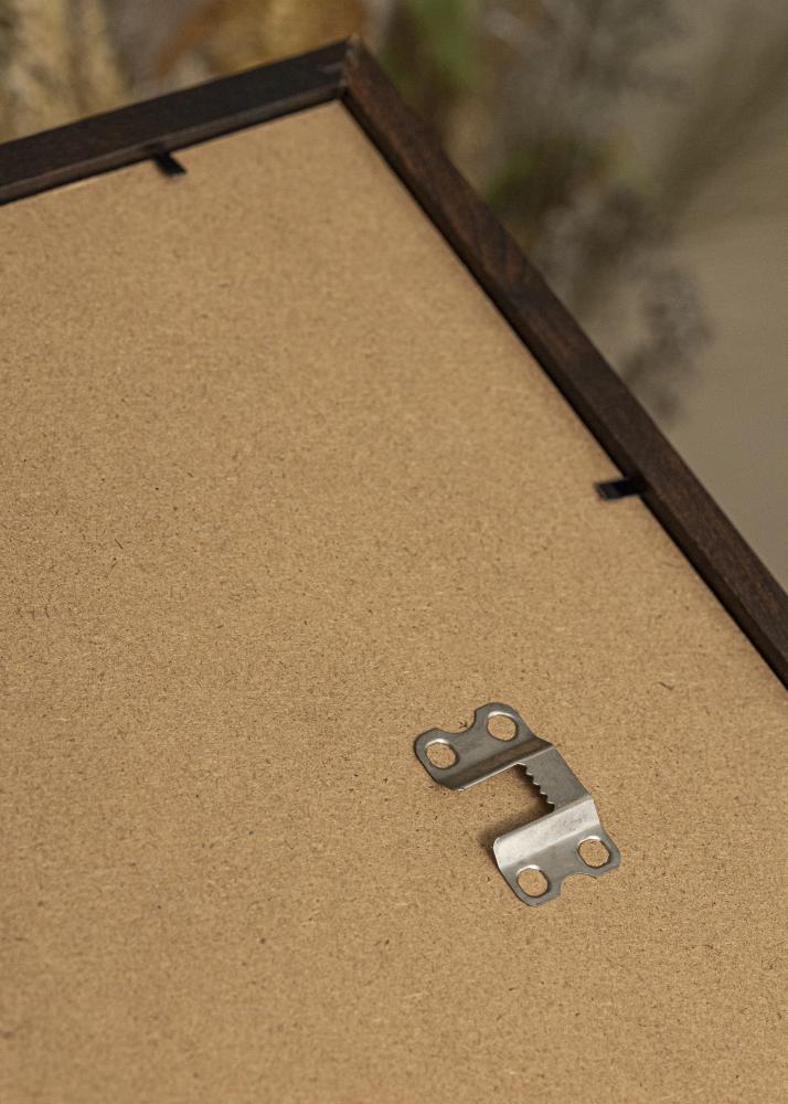 Marco Trendy Castaño 50x60 cm - Paspartú Negro 40x50 cm