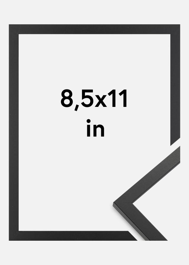 Marco Trendy Vidrio acrílico Negro 8,5x11 inches (21,59x27,94 cm)