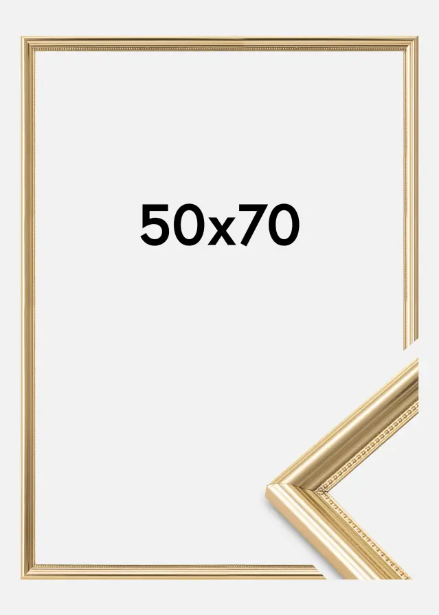 Marco Gala Vidrio acrílico Dorado 50x70 cm
