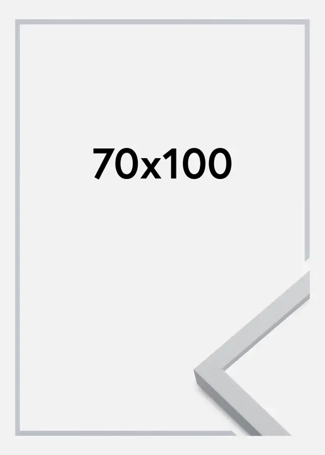 Marco Oslo Vidrio acrílico Blanco 70x100 cm