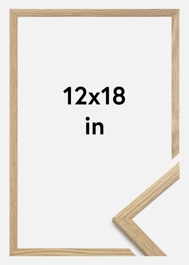 Marco Trendy Vidrio acrílico Roble 12x18 inches (30,48x45,72 cm)