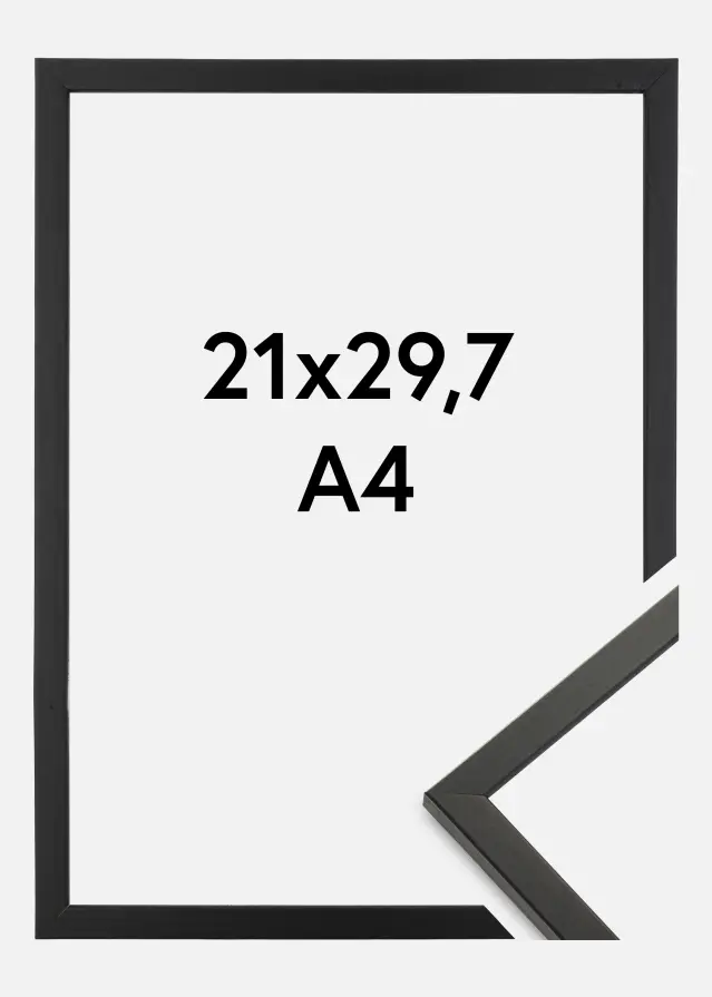 Marco Galant Vidrio acrílico Negro 21x29,7 cm (A4)