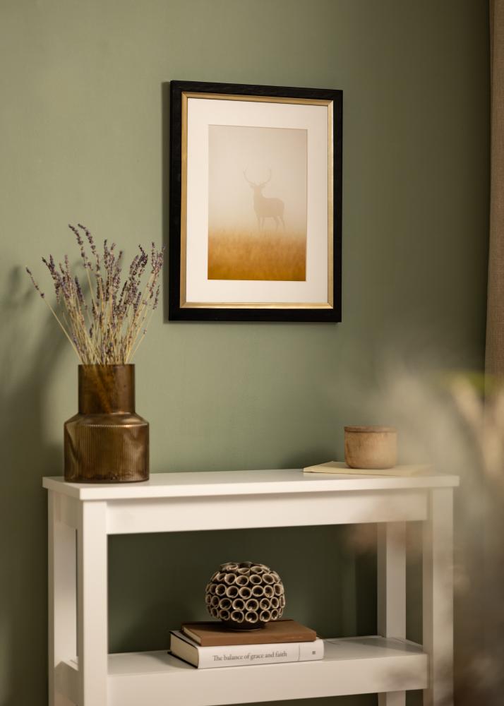 Marco Leonie Negro - Tamaño personalizable