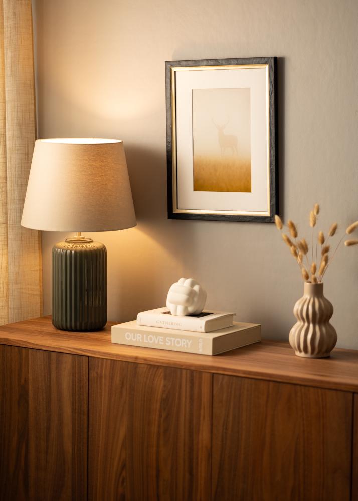 Marco Leonie Negro - Tamaño personalizable