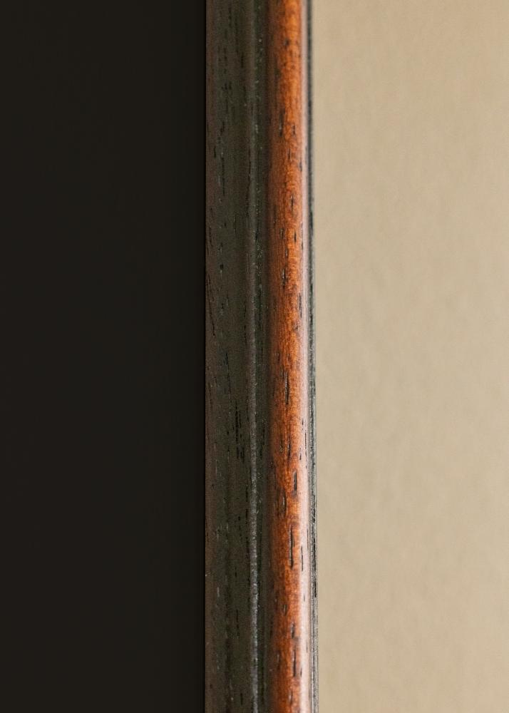 Marco Horndal Castaño 45x60 cm - Paspartú Negro 32x45 cm