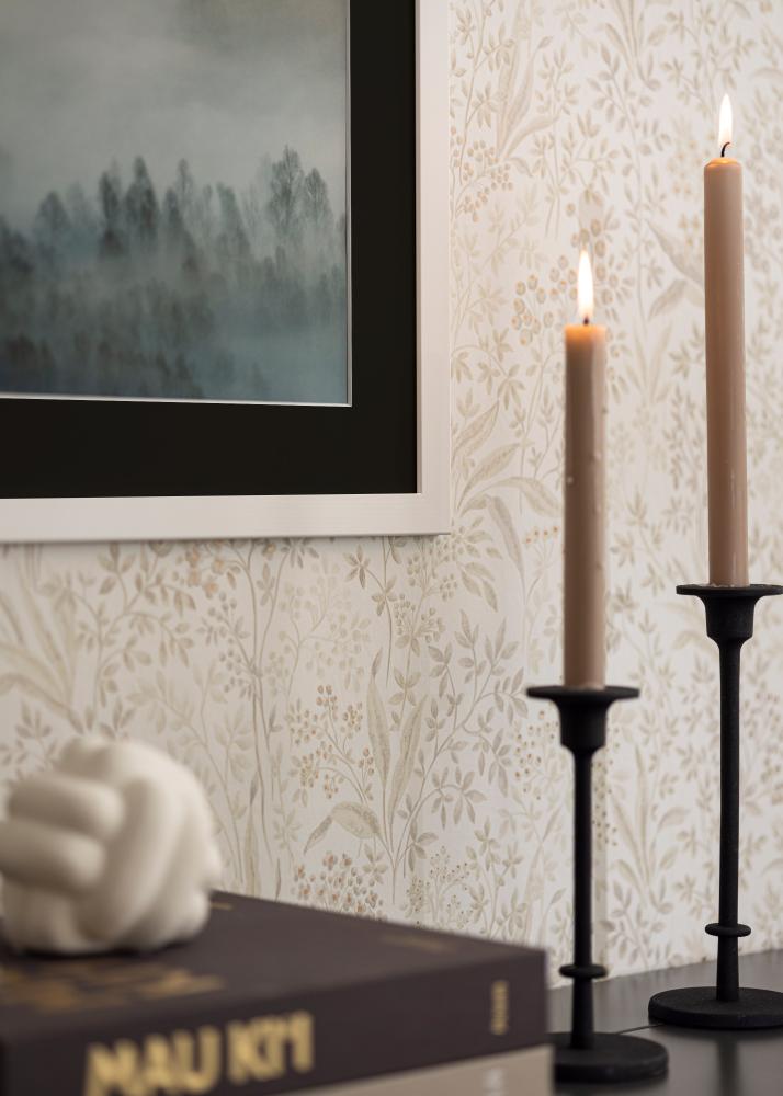 Marco Trendline Blanco 35x45 cm - Paspartú Negro 24x34 cm