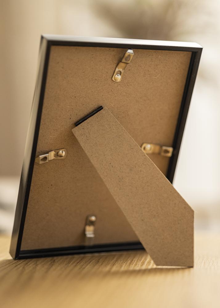 Marco Scandi Negro 13x18 cm - Paspartú Blanco 9x12 cm