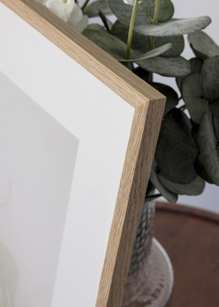Marco roble estrecho acrílico 13x18 cm