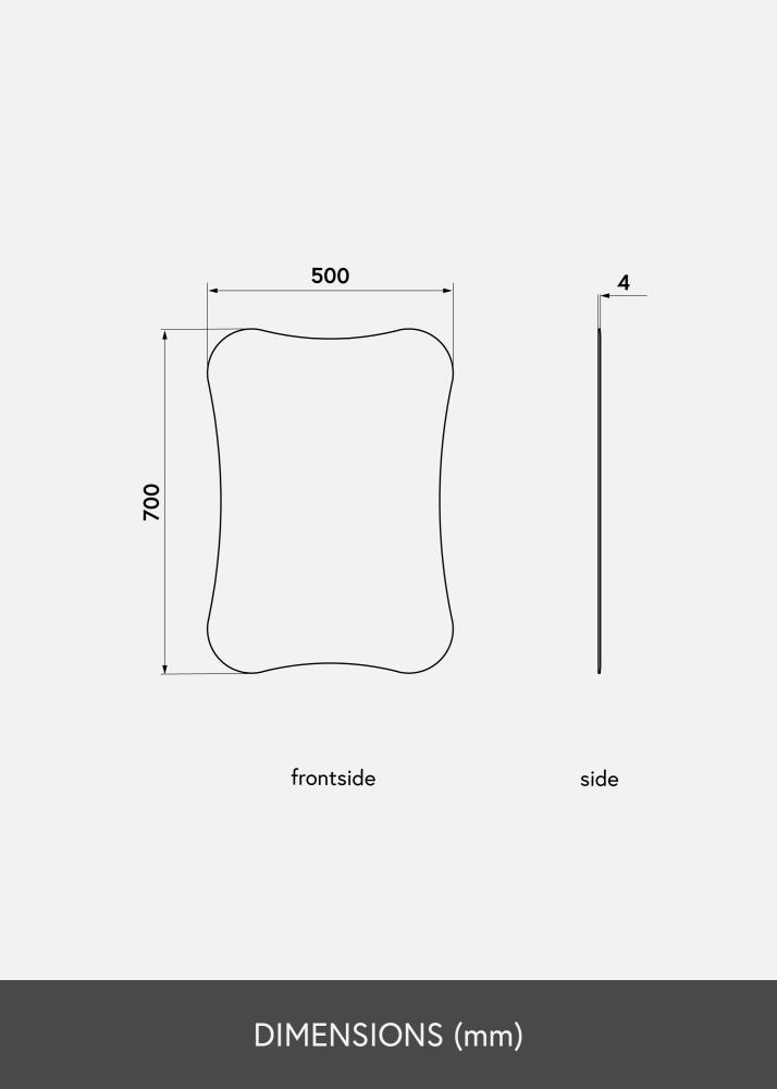 KAILA Espejo Concave 50x70 cm