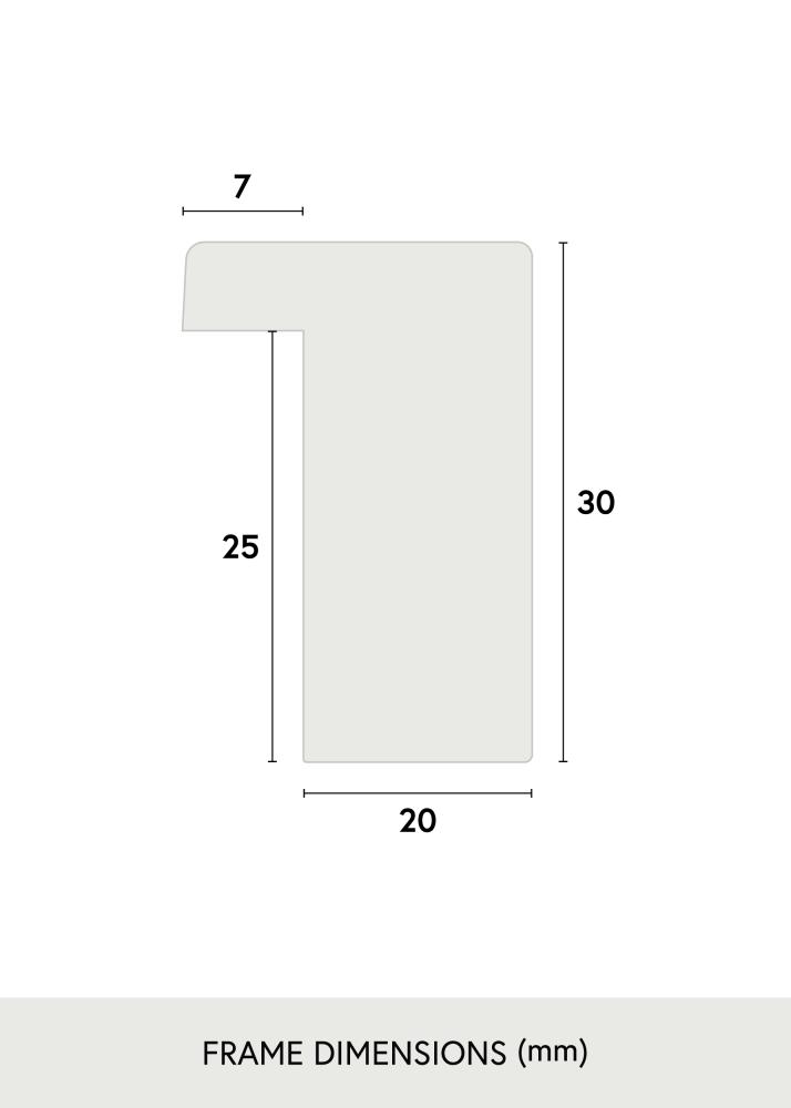 Marco Abedulö - Roble encalado - Tamaño personalizable