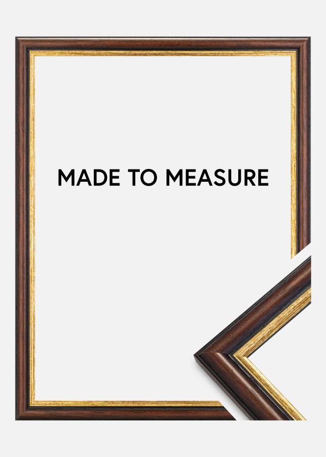 Marco Siljan Marrón - Tamaño personalizable