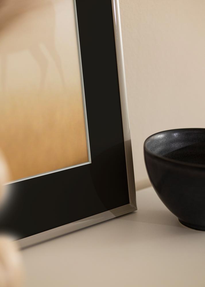 Marco New Lifestyle Earth Grey 70x100 cm - Paspartú Negro 24x36 inches