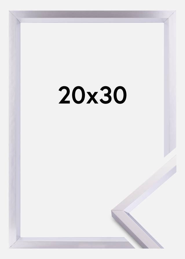 Marco Steel Style Plateado 20x30 cm