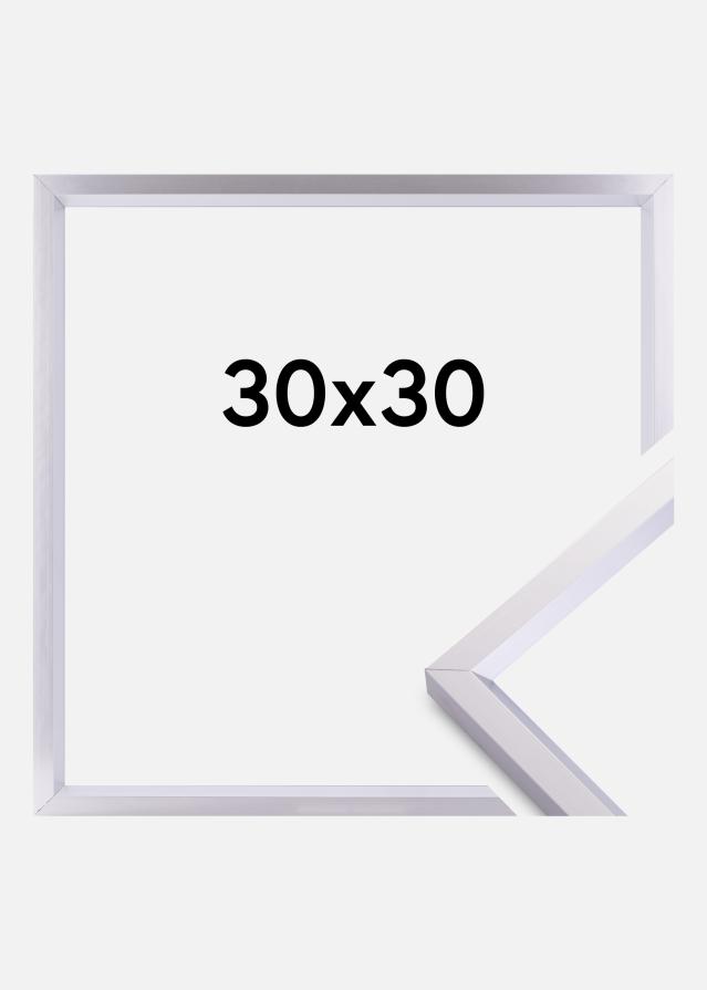 Marco Steel Style Plateado 30x30 cm