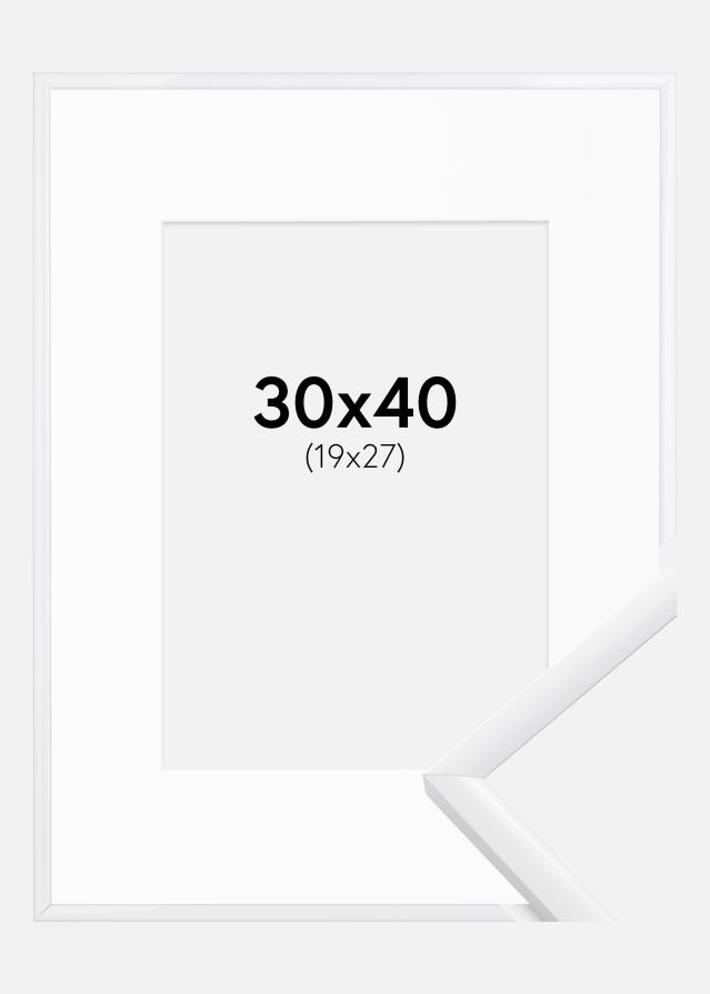 Marco New Lifestyle Blanco 30x40 cm - Paspartú Blanco 20x28 cm