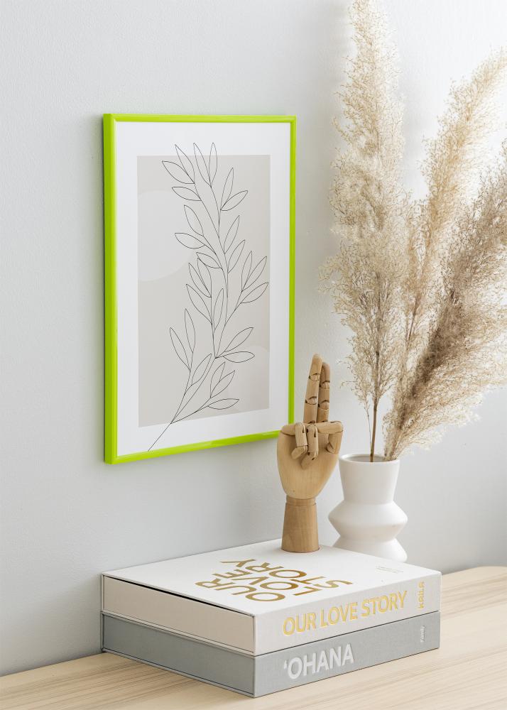 Marco New Lifestyle May Green 50x70 cm - Paspartú Blanco 16x24 inches