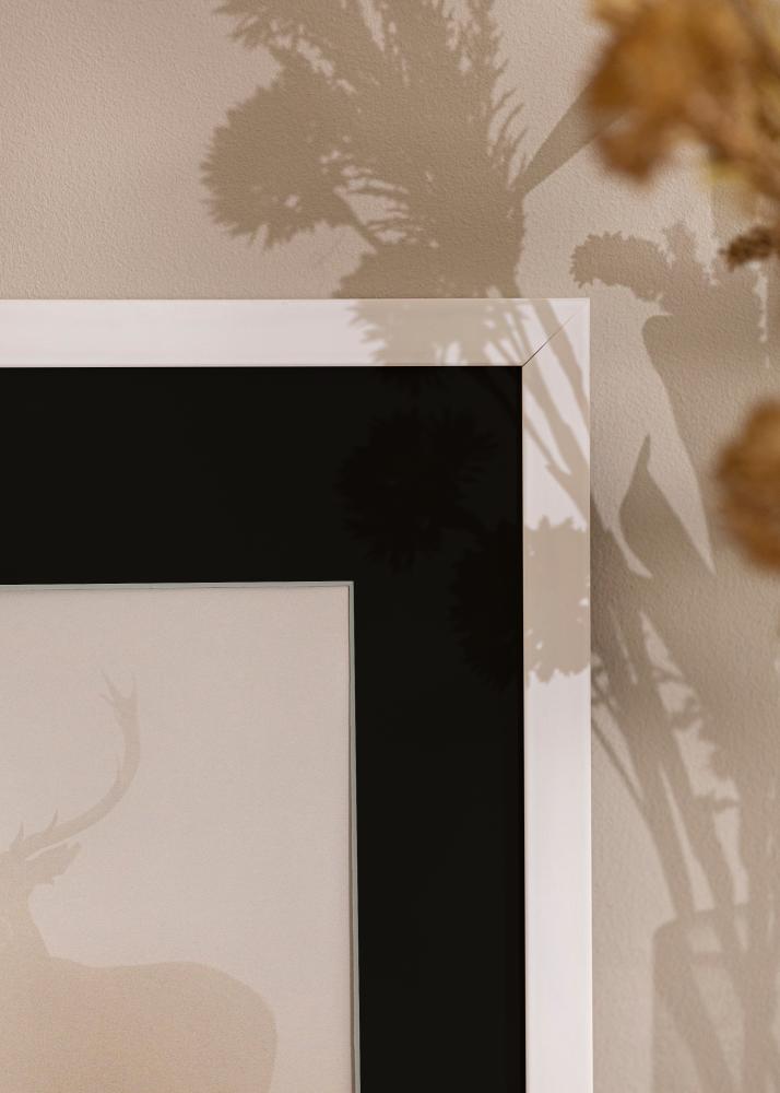 Marco Stilren Blanco 18x24 cm - Paspartú Negro 13x18 cm