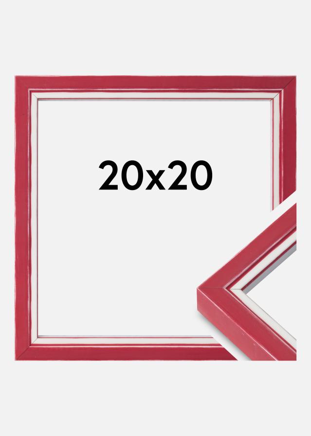 Marco Diana Vidrio acrílico Rojo 20x20 cm