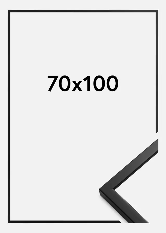 Marco Oslo Vidrio acrílico Negro 70x100 cm