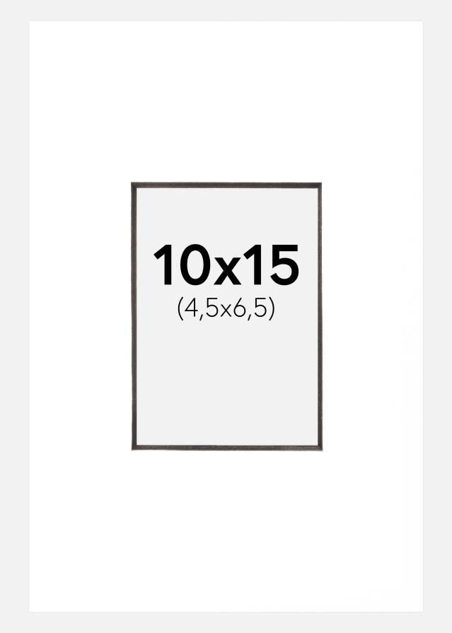 Paspartú Blanco (Borde interior negro) 10x15 cm (4,5x6,5 cm)