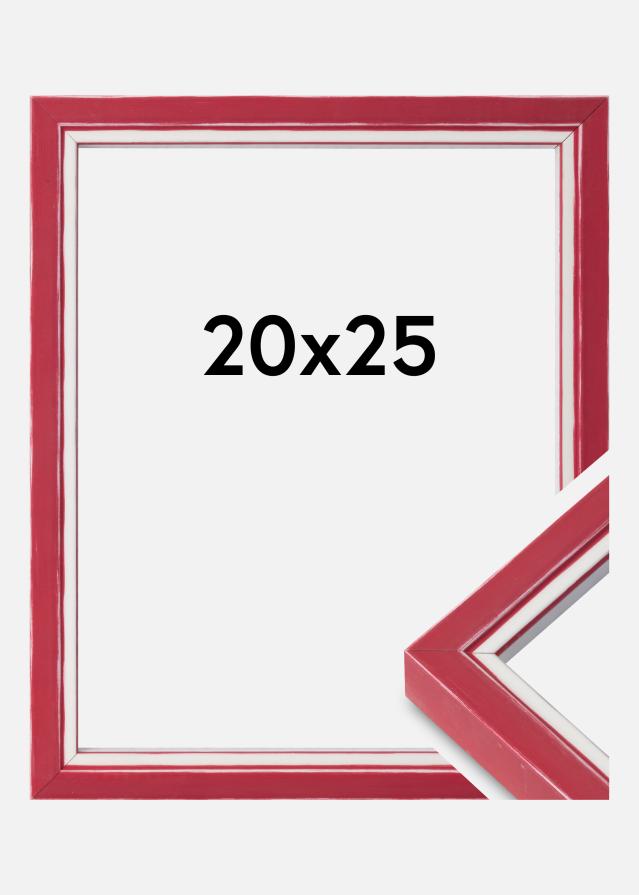 Marco Diana Vidrio acrílico Rojo 20x25 cm