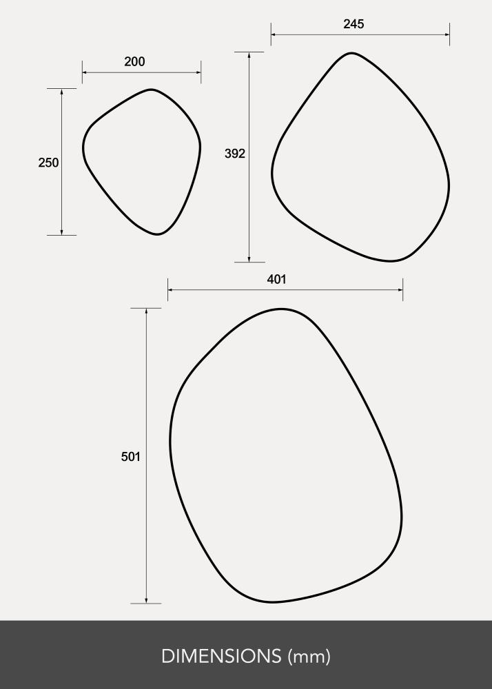 Espejo Set Prism - 3 uds.