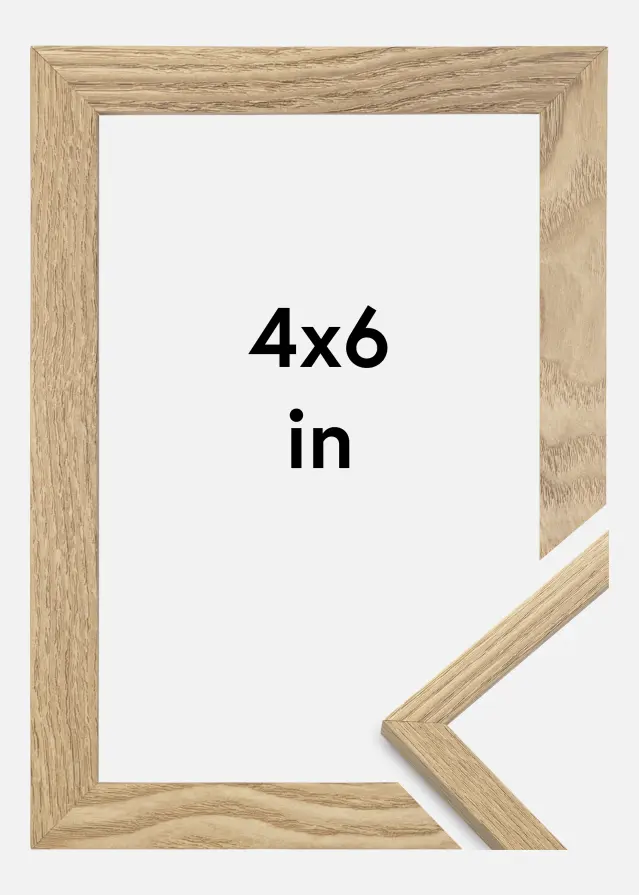 Marco Trendy Vidrio acrílico Roble 4x6 inches (10,2x15,2 cm)