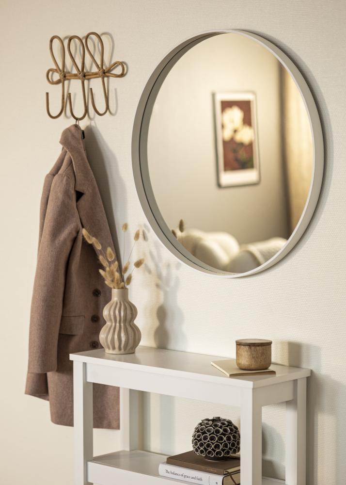 Espejo Reflection Blanco 70 cm Ø