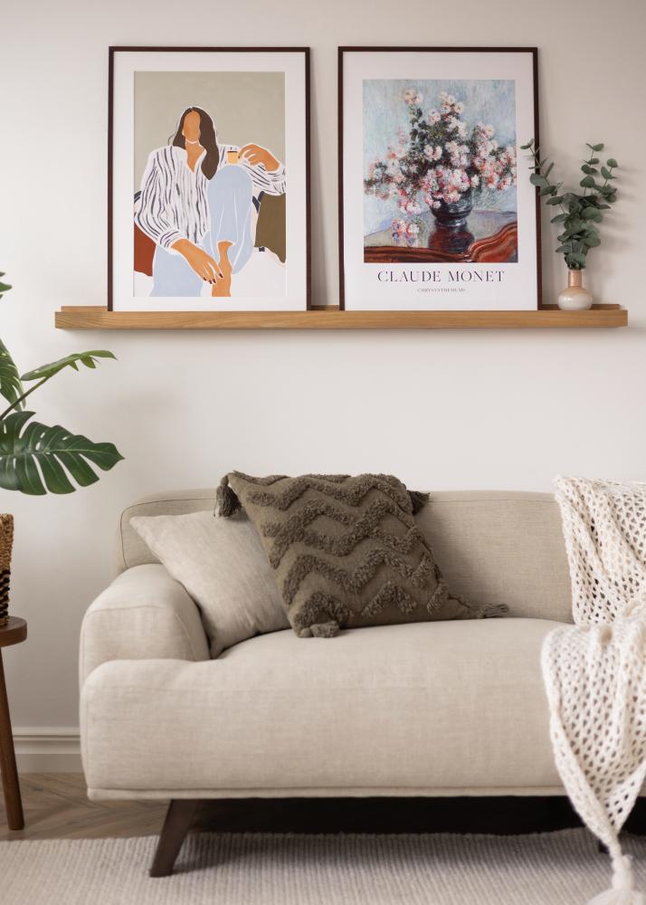 KAILA Estante para cuadros Roble 140 cm