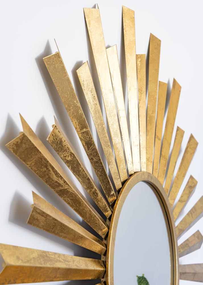 Espejo Selin Dorado 81 cm Ø