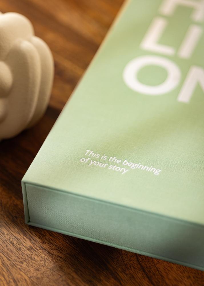 KAILA HI LITTLE ONE Menta - Coffee Table Photo Álbum (60 Negro Páginas)