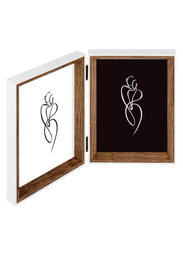 Silhouette Marco plegable Nogal 10x15 cm - 2 imágenes