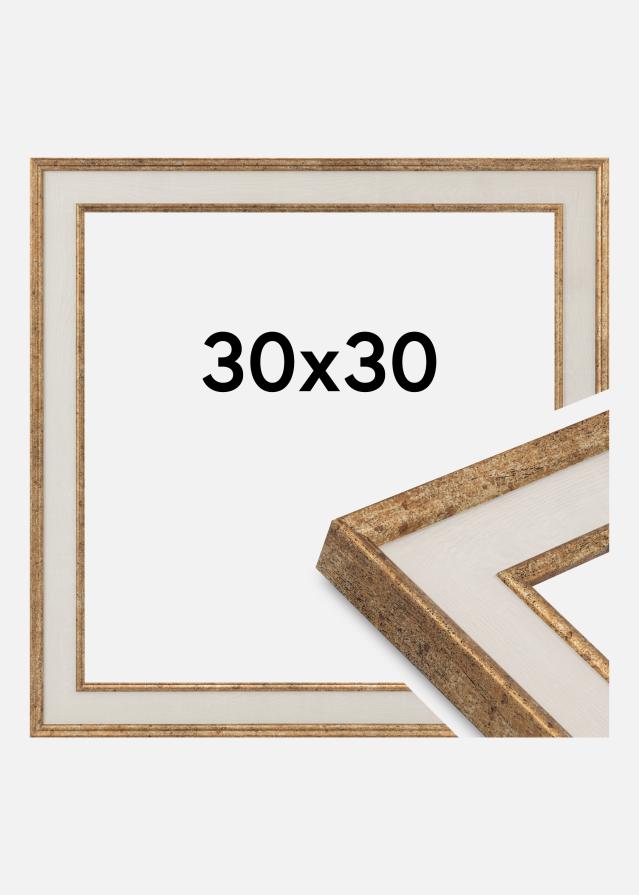 Marco Dolly Vidrio acrílico Oro 30x30 cm