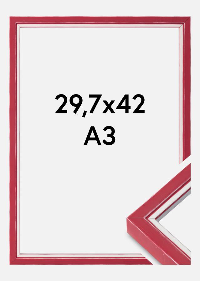 Marco Diana Vidrio acrílico Rojo 29,7x42 cm (A3)