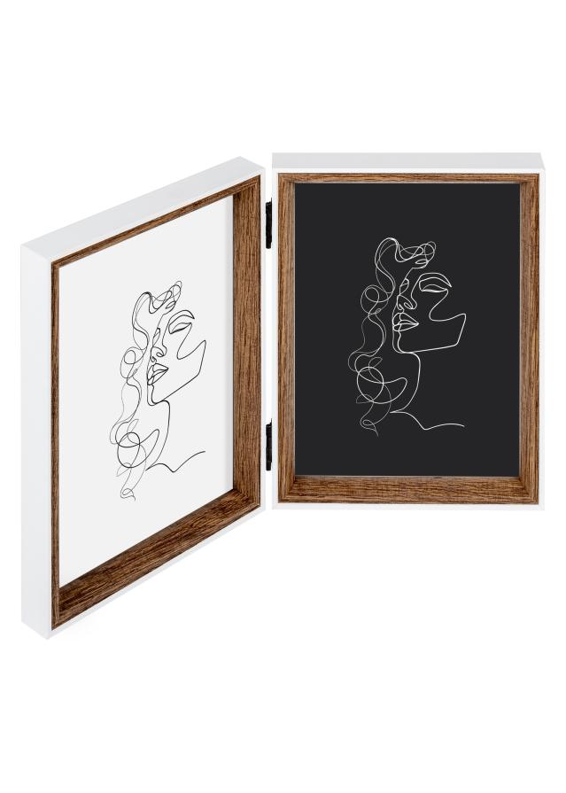 Silhouette Marco plegable Nogal 13x18 cm - 2 imágenes