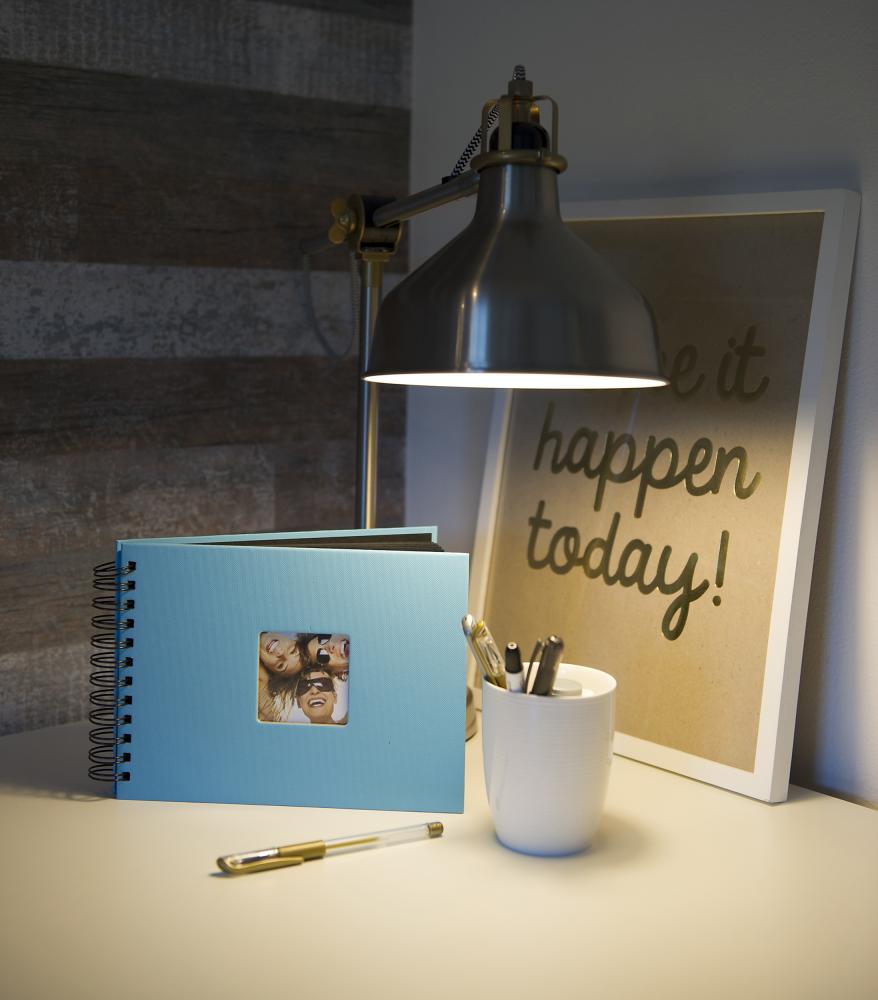 Fun Álbum de espiral Verde - 23x17 cm (40 Páginas negras / 20 hojas)