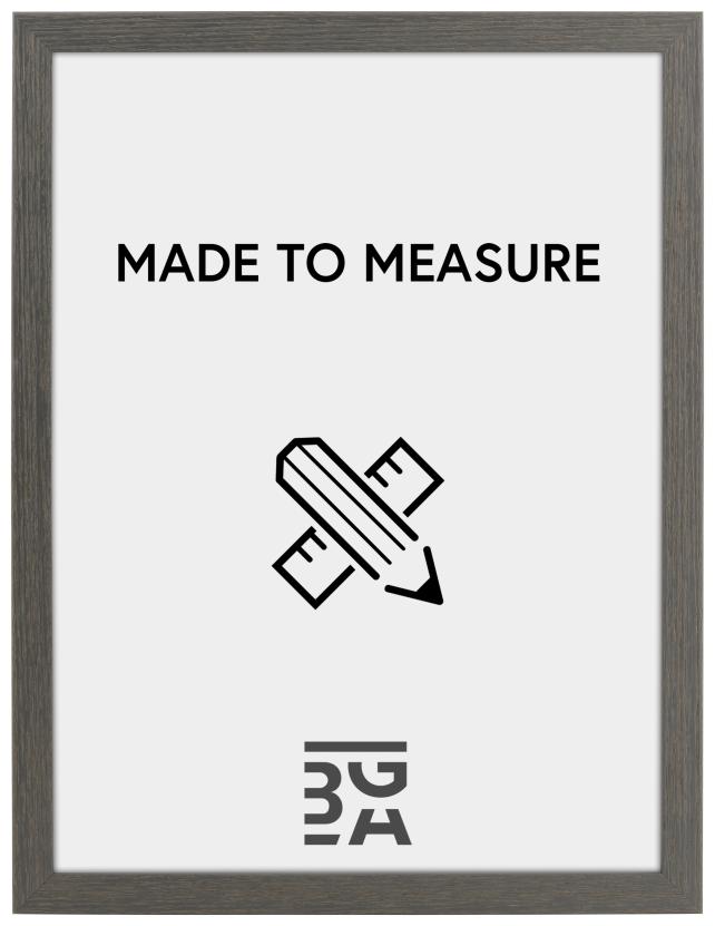 Marco Abedulö - Gris roto- Tamaño personalizable