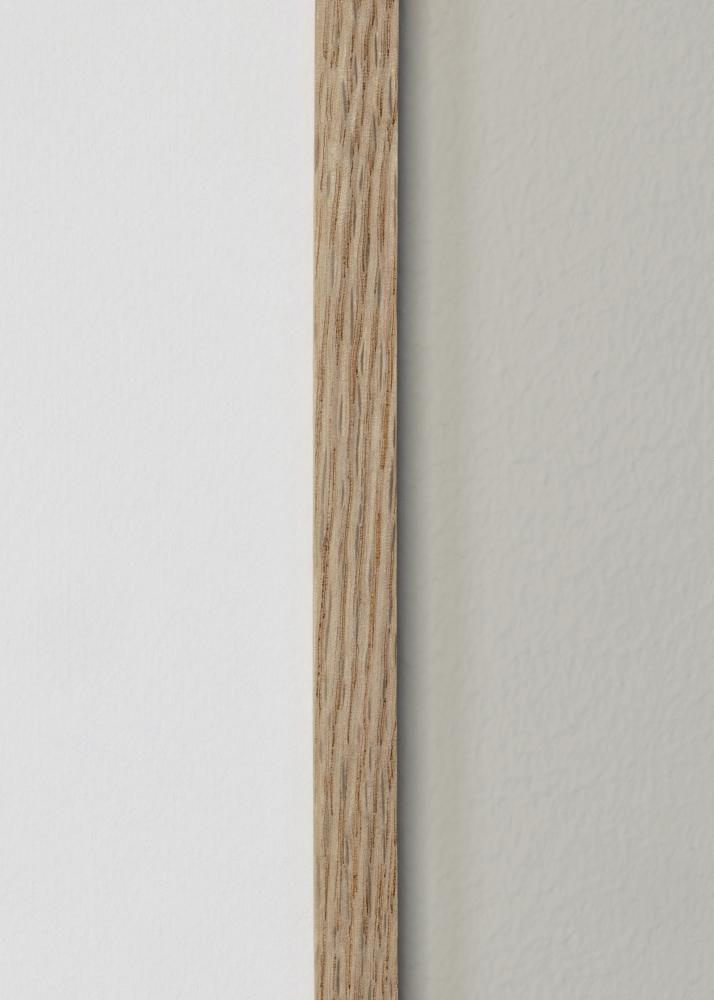 Marco roble estrecho acrílico 13x18 cm