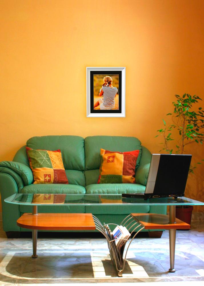 Marco Öjaren Blanco 70x100 cm - Paspartú Negro 59,4x84 cm (A1)