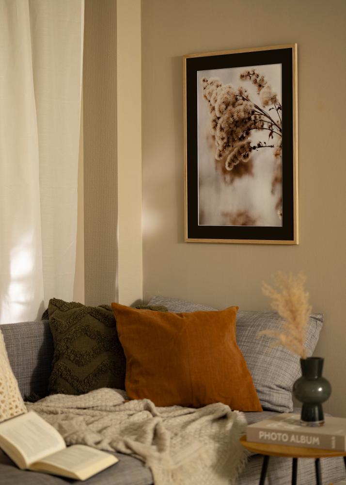 Marco Edsbyn Roble 20x30 cm - Paspartú Negro 15x21 cm (A5)