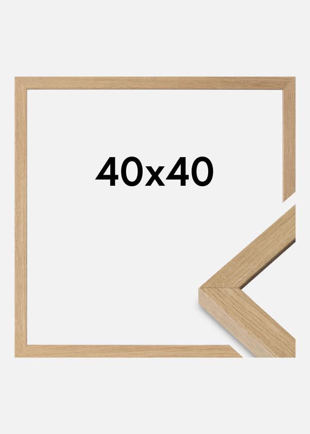 Marco Hermes Vidrio acrílico Natural Oak 40x40 cm